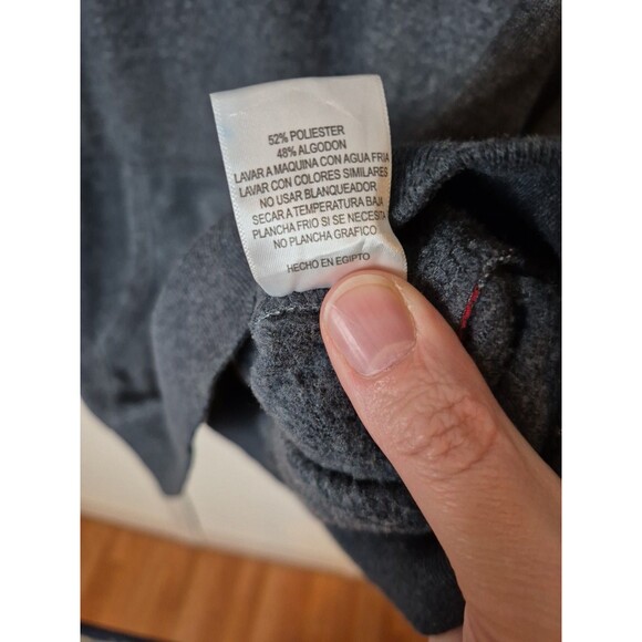 Levi's XL Hoodie Mens Black Gray Pullover Sweatshirt Lightweight Long Sleeve - Picture 7 of 12